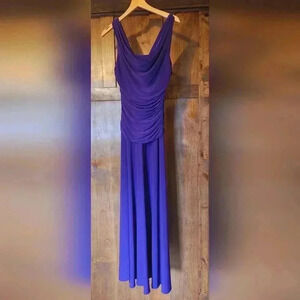 Bebe Purple Mermaid Maxi Dress